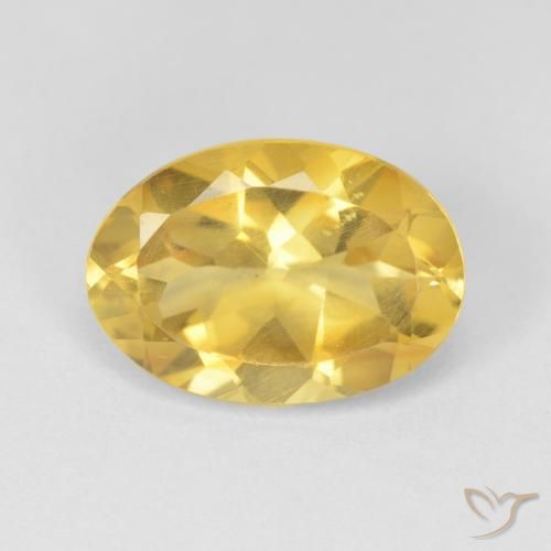 5.09ct Natürlicher gold-orange Citrin, Oval, VVS-VS
