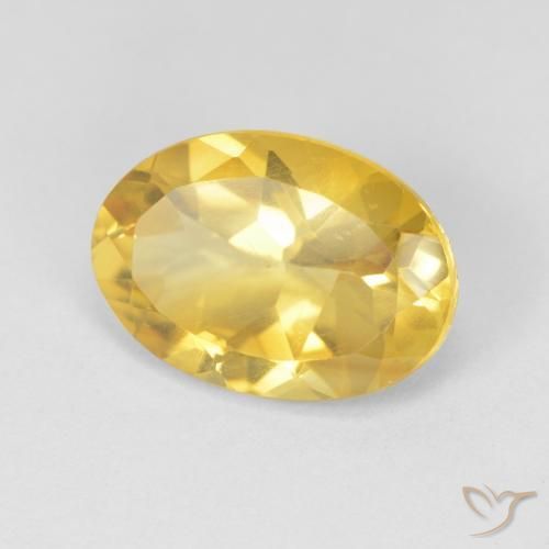 9,17 ctw natürlicher gold-orange Citrin, Oval, VVS-VS