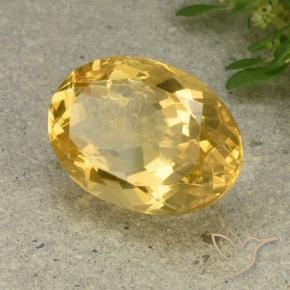 9,17 ctw natürlicher Mittelgold Citrin, Oval, VVS-VS