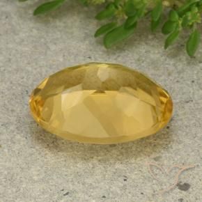 9,17 ctw natürlicher Mittelgold Citrin, Oval, VVS-VS