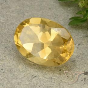 9,17 ctw natürlicher Mittelgold Citrin, Oval, VVS-VS