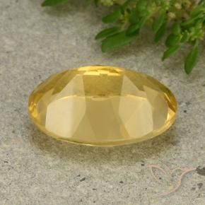 9,17 ctw natürlicher Mittelgold Citrin, Oval, VVS-VS