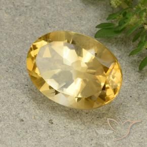 9,17 ctw natürlicher Mittelgold Citrin, Oval, VVS-VS