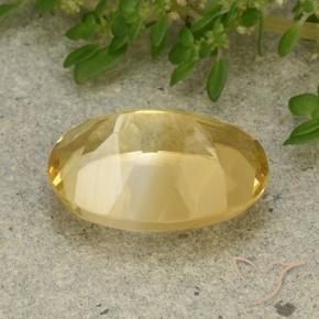 9,17 ctw natürlicher Mittelgold Citrin, Oval, VVS-VS