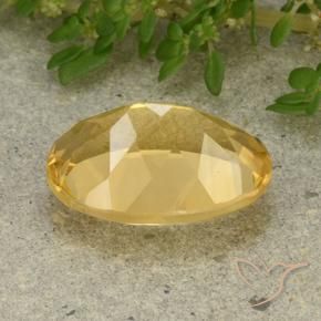 9,17 ctw natürlicher Mittelgold Citrin, Oval, VVS-VS