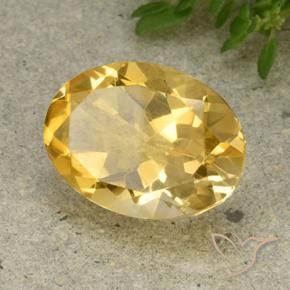 9,17 ctw natürlicher Mittelhelles Gold Citrin, Oval, VVS-VS