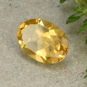 9,17 ctw natürlicher Mittelhelles Gold Citrin, Oval, VVS-VS