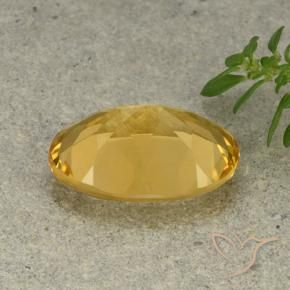 9,17 ctw natürlicher Mittelhelles Gold Citrin, Oval, VVS-VS