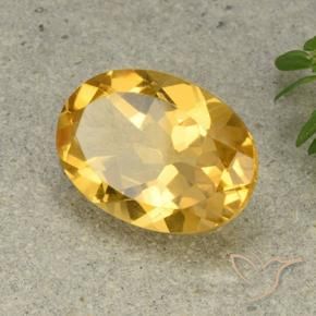 9,17 ctw natürlicher Mittelhelles Gold Citrin, Oval, VVS-VS