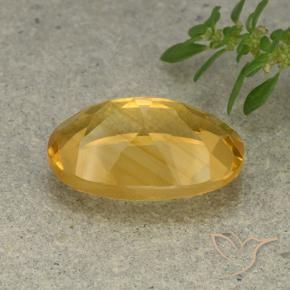 9,17 ctw natürlicher Mittelhelles Gold Citrin, Oval, VVS-VS
