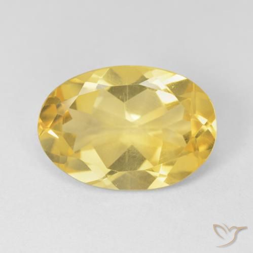 4.86ct Natürlicher Mittelgold Citrin, Oval, VVS-VS