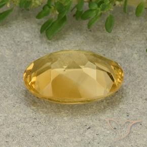 9,17 ctw natürlicher Mittelgold Citrin, Oval, VVS-VS