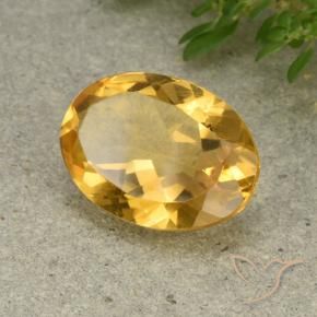 9,17 ctw natürlicher Mittelhelles Gold Citrin, Oval, VVS-VS