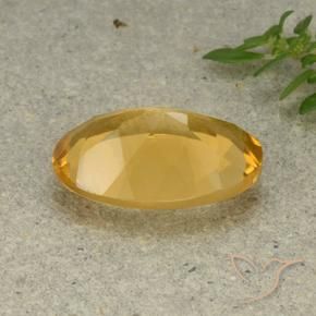 9,17 ctw natürlicher Mittelhelles Gold Citrin, Oval, VVS-VS