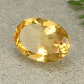 9,17 ctw natürlicher Mittelhelles Gold Citrin, Oval, VVS-VS