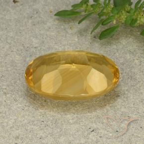 9,17 ctw natürlicher Mittelhelles Gold Citrin, Oval, VVS-VS