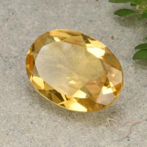9,17 ctw natürlicher Mittelhelles Gold Citrin, Oval, VVS-VS