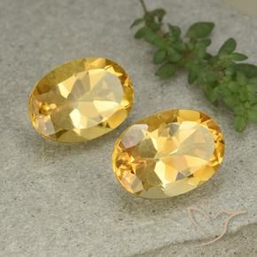 11.26 ct natürliche gold-orange Citrin-Edelsteine, Oval, VVS-VS