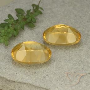 11.26 ct natürliche gold-orange Citrin-Edelsteine, Oval, VVS-VS