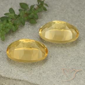 11.46 ct natürliche gold-orange Citrin-Edelsteine, Oval, VVS-VS