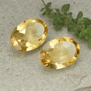 9.53 ct natürliche Mittelhelles Gold Citrin-Edelsteine, Oval, VVS-VS