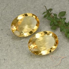 8.68 ct natürliche gold-orange Citrin-Edelsteine, Oval, VVS-VS