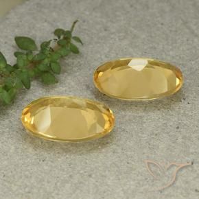 8.68 ct natürliche gold-orange Citrin-Edelsteine, Oval, VVS-VS