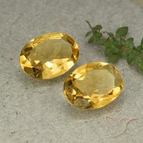 9.32 ct natürliche Mittelhelles Gold Citrin-Edelsteine, Oval, VVS-VS