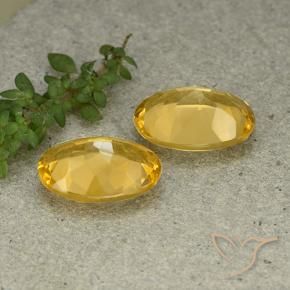 9.32 ct natürliche Mittelhelles Gold Citrin-Edelsteine, Oval, VVS-VS