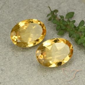 9.40 ct natürliche Mittelhelles Gold Citrin-Edelsteine, Oval, VVS-VS