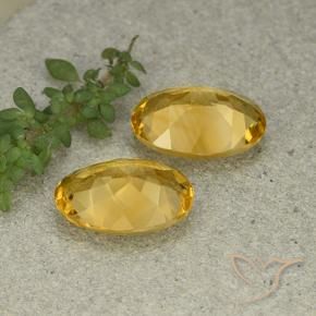 9.63 ct natürliche Mittelhelles Gold Citrin-Edelsteine, Oval, VVS-VS