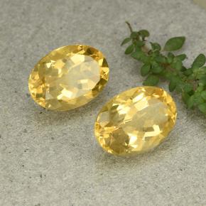 12.04 ct natürliche Mittelgold Citrin-Edelsteine, Oval Schliff, VVS-VS