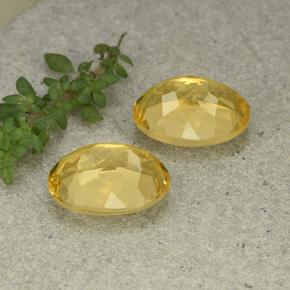 12.04 ct natürliche Mittelgold Citrin-Edelsteine, Oval Schliff, VVS-VS