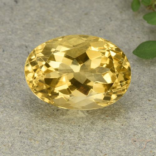 6.36ct Natürlicher gold-orange Citrin, Oval, VVS