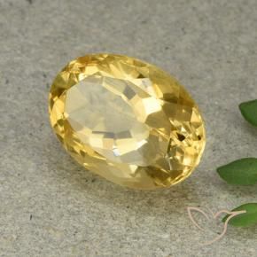 9,17 ctw natürlicher gold-orange Citrin, Oval, VVS