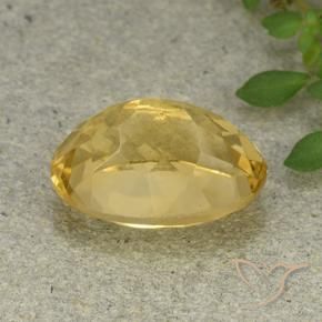 9,17 ctw natürlicher gold-orange Citrin, Oval, VVS