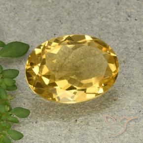 9,17 ctw natürlicher Mittelhelles Gold Citrin, Oval, VVS-VS
