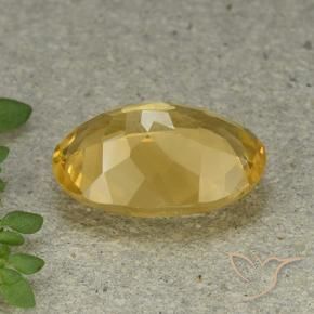 9,17 ctw natürlicher Mittelhelles Gold Citrin, Oval, VVS-VS
