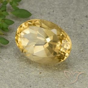 9,17 ctw natürlicher Mittelgold Citrin, Oval, VVS-VS
