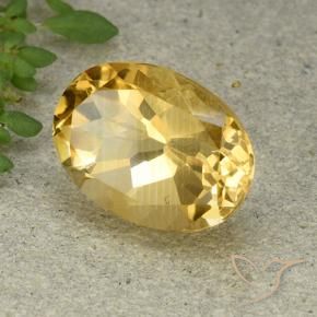 9,17 ctw natürlicher Mittelgold Citrin, Oval, VVS-VS