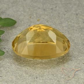 9,17 ctw natürlicher Mittelgold Citrin, Oval, VVS-VS