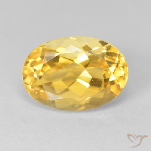 6.84ct Natürlicher Mittleres Gold Citrin, Oval, VVS-VS