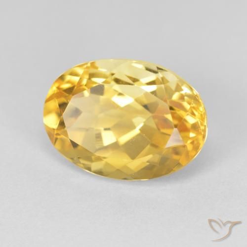 9,17 ctw natürlicher Mittleres Gold Citrin, Oval, VVS-VS