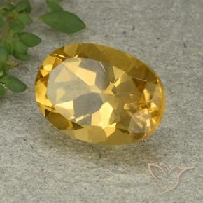 9,17 ctw natürlicher Golden Citrin, Oval, VVS