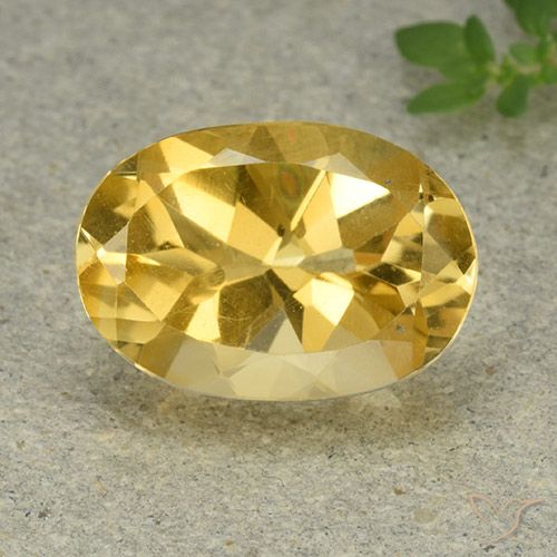 5.43ct Natürlicher gold-orange Citrin, Oval, VVS-VS