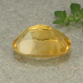 9,17 ctw natürlicher gold-orange Citrin, Oval, VVS-VS