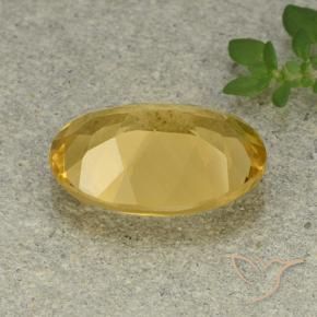 9,17 ctw natürlicher gold-orange Citrin, Oval, VVS-VS
