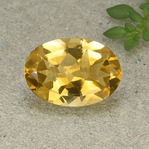 5.03ct Natürlicher gold-orange Citrin, Oval, VVS-VS