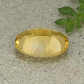 9,17 ctw natürlicher gold-orange Citrin, Oval, VVS-VS