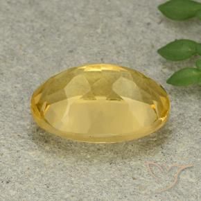 9,17 ctw natürlicher Mittelgold Citrin, Oval, VVS-VS
